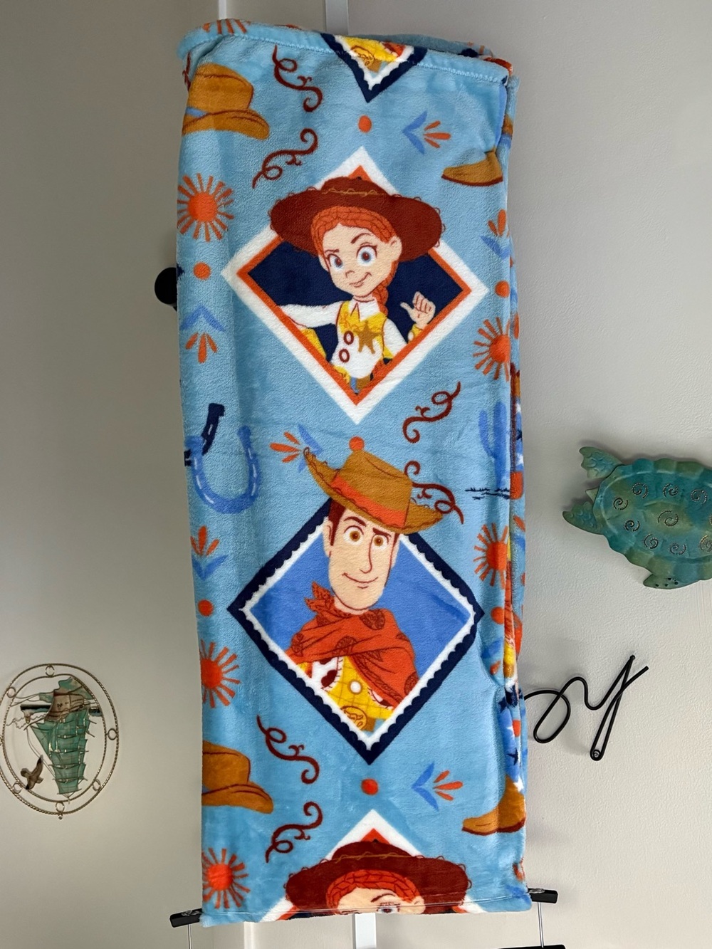 NEW Disney Pixar Toy Story Jessie Woody Buzz Bullseye Throw Blanket 50x70 VIRAL